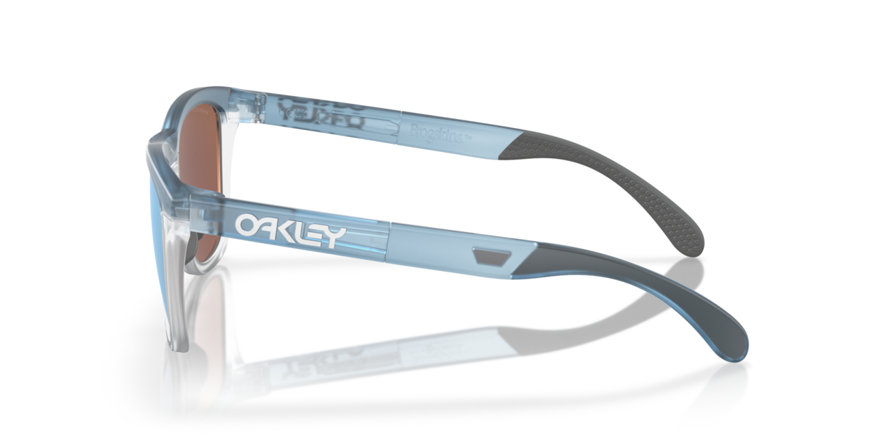 Oakley FROGSKINS RANGE сонцезахисні окуляри з оправою Trans Stonewash/Clear і скельцами Prizm Deep Water Polarized, 55