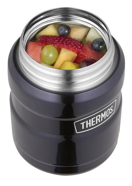 Thermos King контейнер для їжі з ложкою, темно-синій, 0,47 л