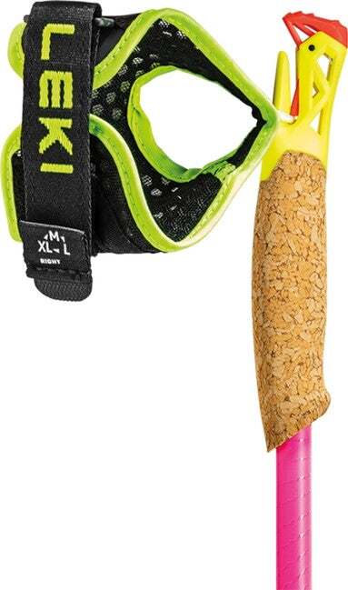 LEKI Ultratrail FX.One Superlite Trail Running палиці, неонова рожева - неонова жовта - природна вуглеволокна