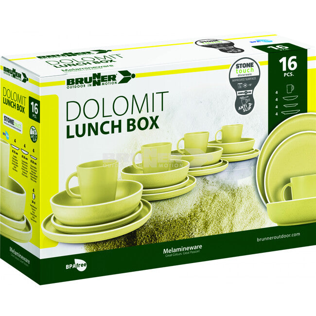 Brunner Lunch Box Dolomit кемпінговий набір посуду, жовтий
