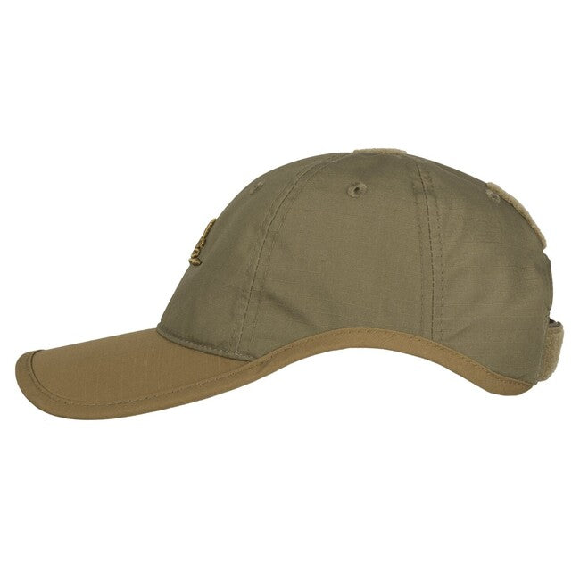 Helikon-Tex кепка PolyCotton Ripstop з логотипом, койотовий коричневий / оливково-зелений