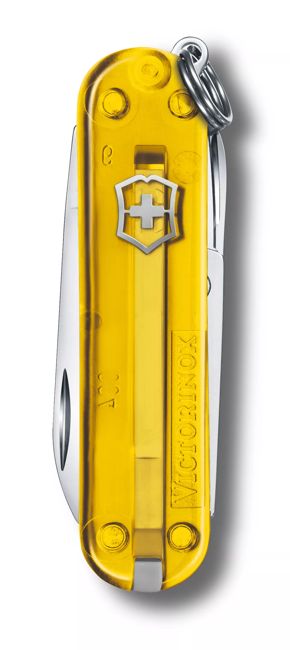 Victorinox Classic SD складаний ніж, прозоре, жовте
