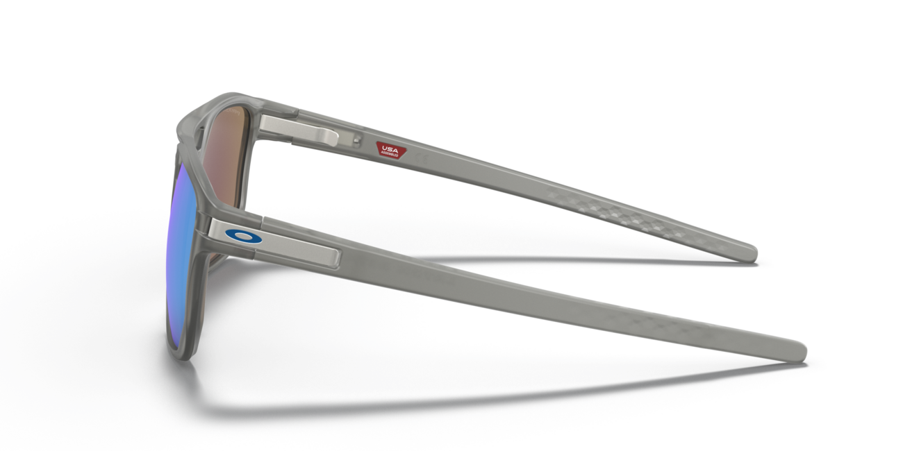 Oakley сонячні окуляри LATCH BETA, matně сірий оправа Ink, лінзи Prizm Sapphire Irid Polar, 54