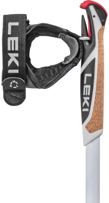 LEKI Spin Shark SL палиці для скандинавської ходьби, біла-димово-зелена-темно-антрацитова, 100 - 130 см
