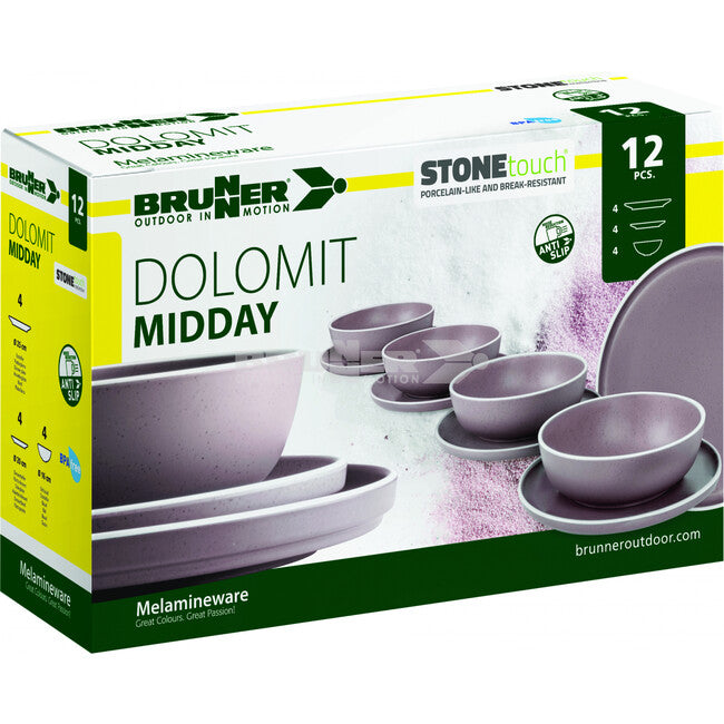 Brunner Midday Dolomit набір кемпінгового посуду, фіолетова