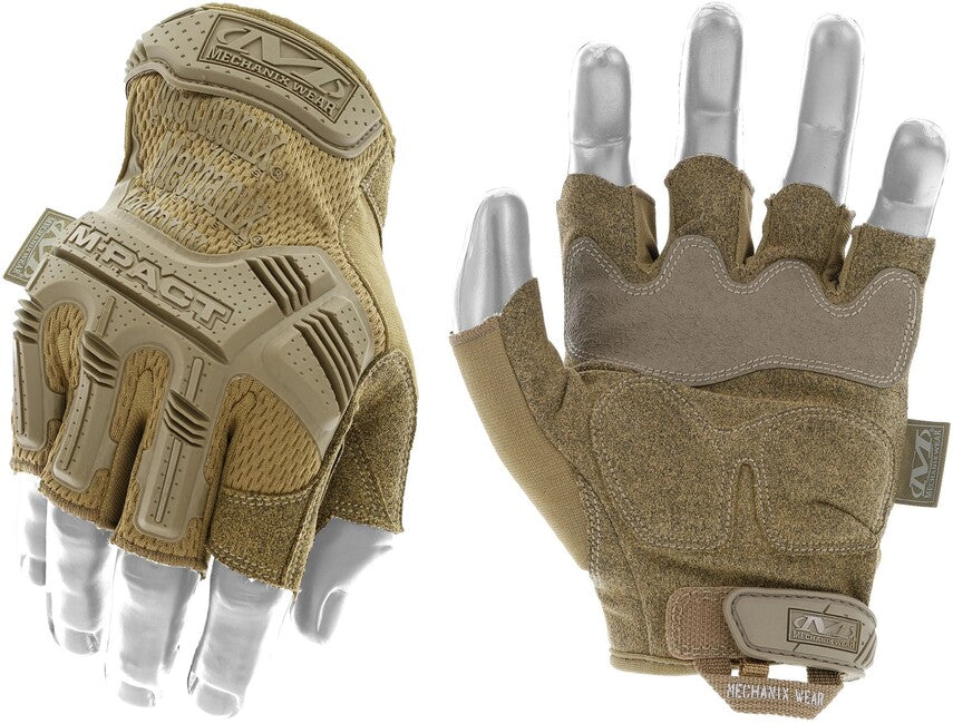 Mechanix M-Pact рукавиці протиударні без пальців, койотовий коричневий