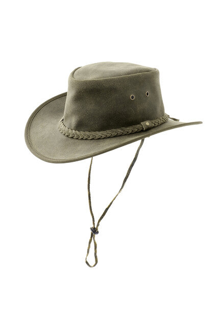 Origin Outdoors Pincher шкіряний капелюх, оливковий