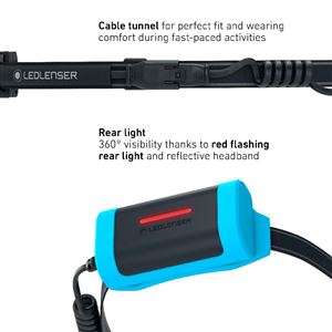 LEDLENSER NEO9R налобний ліхтар, чорно-сірий