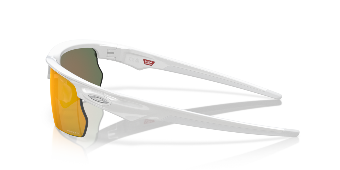 Oakley BISPHAERA сонячні окуляри з оправою polished white та лінзами prizm ruby, 68