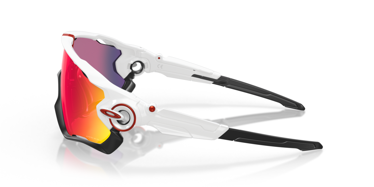 Oakley JAWBREAKER сонячні окуляри з оправою Polished White та лінзами Prizm Road