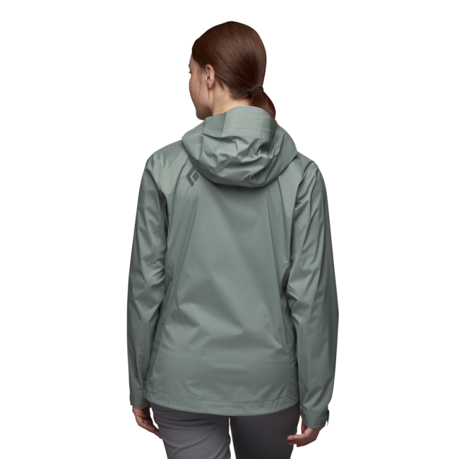 Black Diamond Stormline Stretch Rain Shell непромокаємна куртка жіноча, лавровий зелений