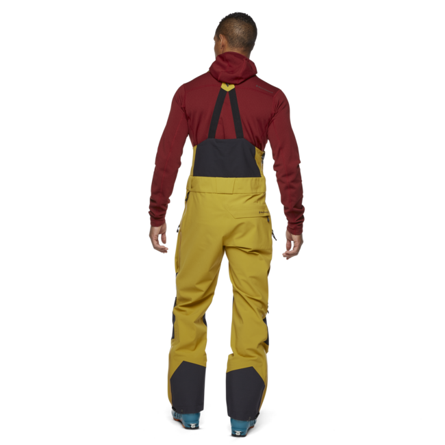 Black Diamond Recon Stretch Bibs штани чоловічі з тримачами, бурштиновий-чорний