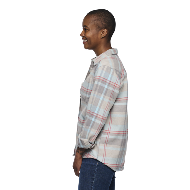 Black Diamond Project Flannel фланелева рубашка жіноча, pewter-belay синій plaid