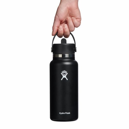 Hydro Flask Wide Flex Straw Cap чорна термофляша з широким горлом 32 OZ 946 ml