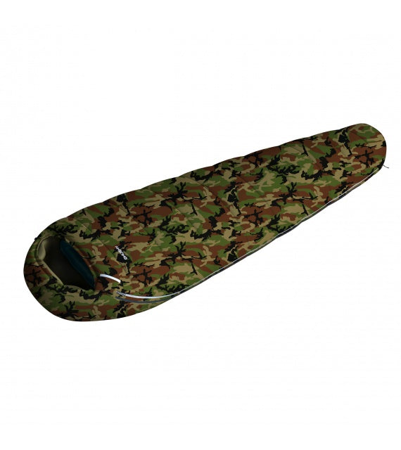 HUSKY Junior Army синтетичний триски́йний спальний мішок дитячий -10, зелений