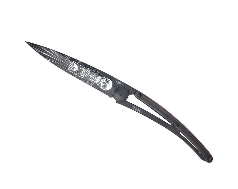 Deejo Tattoo складний ніж Black ebony wood Immortal