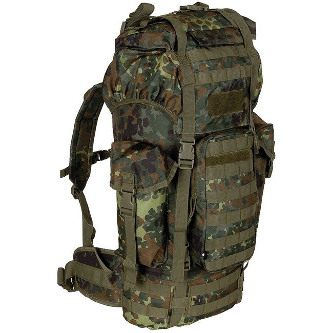 MFH MOLLE рюкзак 65L, алюмінієва штанга, BW камуфляж