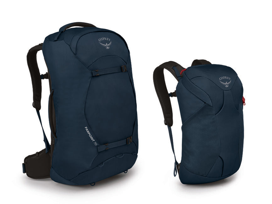 OSPREY Farpoint 70 дорожний рюкзак, приглушеного космічного синього
