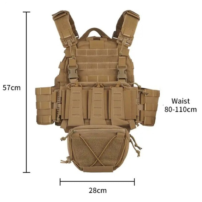 DRAGOWA Tactical Raven жилет тактичний, койотовий коричневий