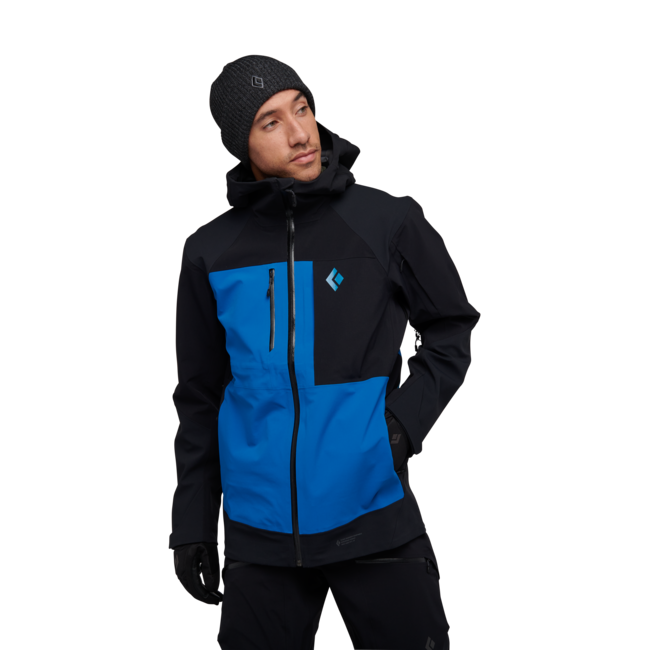 Black Diamond Recon Stretch Pro Shell лижна куртка чоловіча, чорний-kingfisher