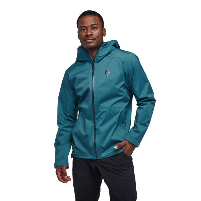 Black Diamond Stormline Stretch Rain Shell непромокаєма куртка чоловіча, creek синій