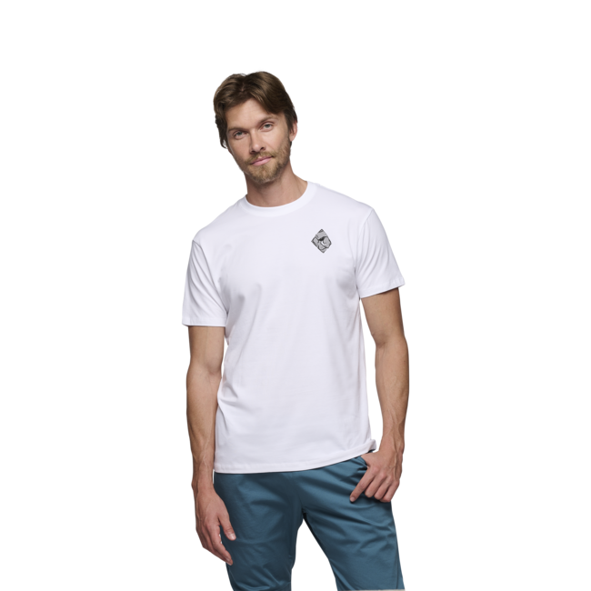 Black Diamond Mono Pocket футболка чоловіча з коротким рукавом, біла