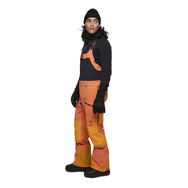 Black Diamond Recon Stretch Pro Bibs штани чоловічі з тракмами, помаранчево-червоні