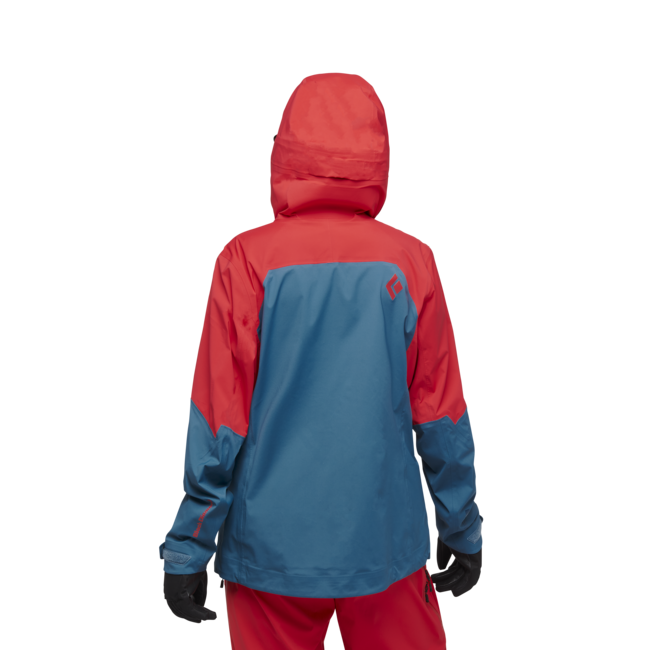Black Diamond Recon Lt Stretch Shell лижна куртка жіноча, кораловий червоний-creek синій