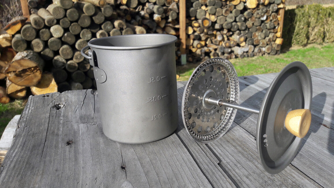 Origin Outdoors Titanium French Press 3 v 1 750 ml