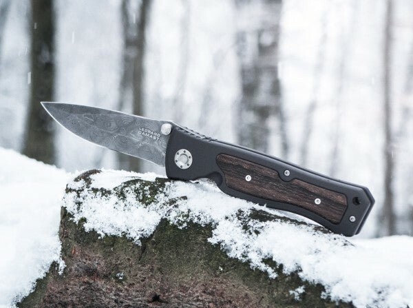 Böker Leopard-Damast II складаний ніж 9,6 см, сірий