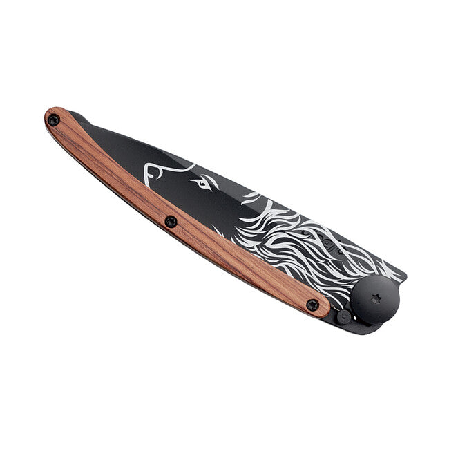 Deejo Black tattoo coralwood wolf закритий ніж