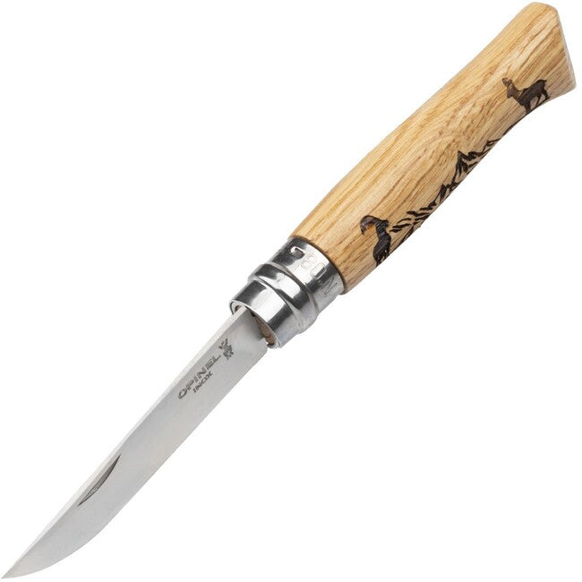 Opinel VRI N°08 Inox складаний ніж із мотивом серни Animalia 2019