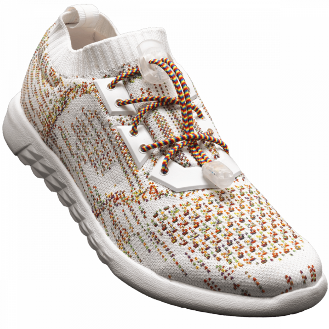 Lock Laces шнурки до взуття, райдужні