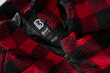 Brandit флісова куртка Teddyfleece, червона/чорна