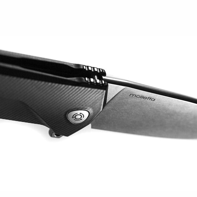 Lionsteel KUR складаний ніж із лезом Sleipner BK, дуже міцний, чорний