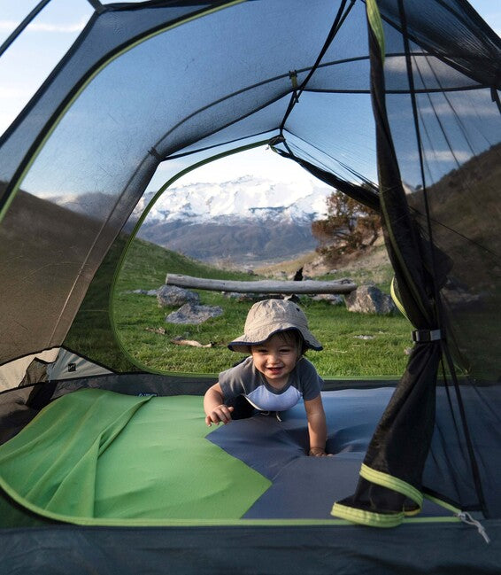 Klymit Double V Sheet захисний чохол на килимок, зелено-сірий