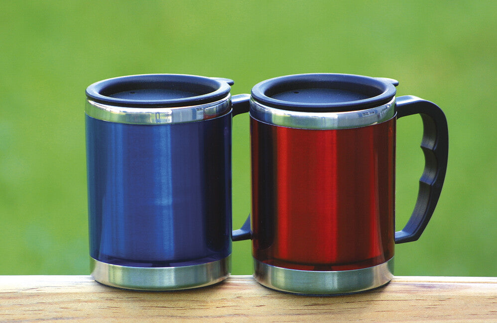 BasicNature MUG нержавіюча термоска, червона, 0,42 л