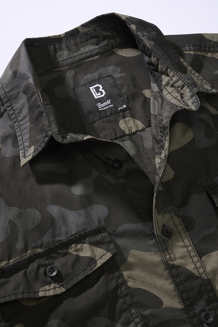 Brandit Roadstar сорочка з короткими рукавами, darkcamo