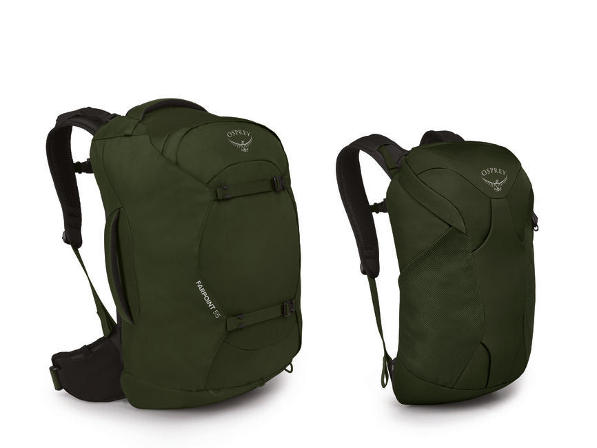 OSPREY Farpoint 55 дорожний рюкзак, сіро-зелений