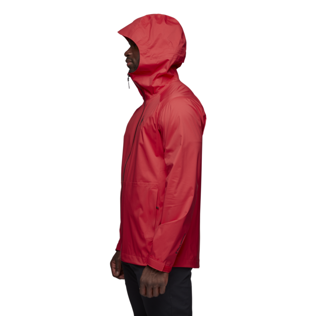Black Diamond Stormline Stretch Rain Shell непромокаєма куртка чоловіча, карміновий