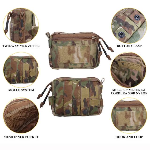Emersongear багатофункціональна сумочка MOLLE, мультикам чорний