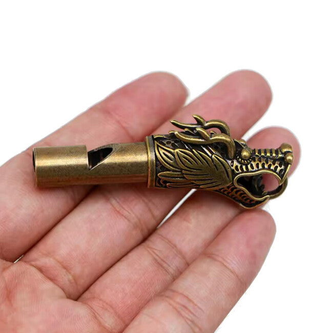 WARAGOD DragonHorn мідна вінтажна свистувача з драконовим мотивом 115 dB