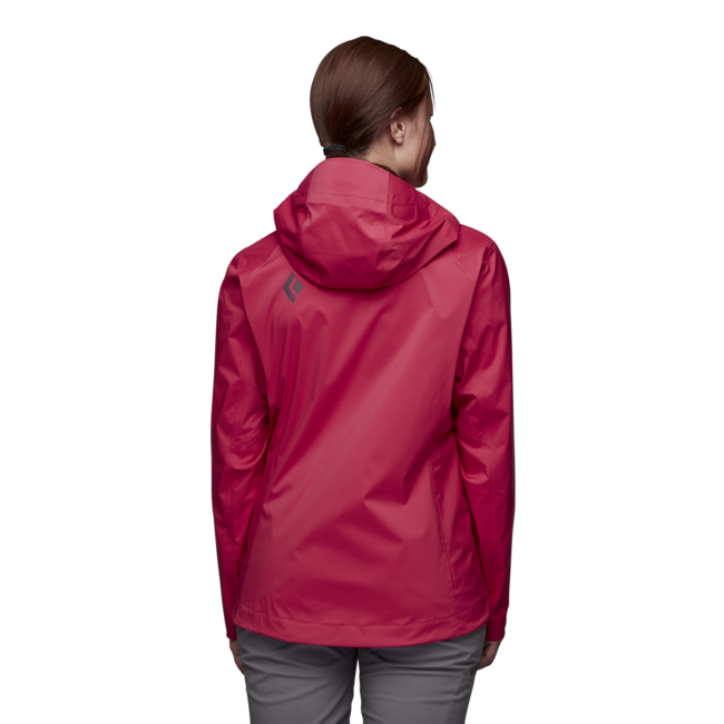 Black Diamond Stormline Stretch Rain Shell непромокаюча куртка жіноча, гранатовий