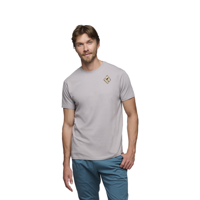 Black Diamond Mono Pocket футболка чоловіча з коротким рукавом, пьютер