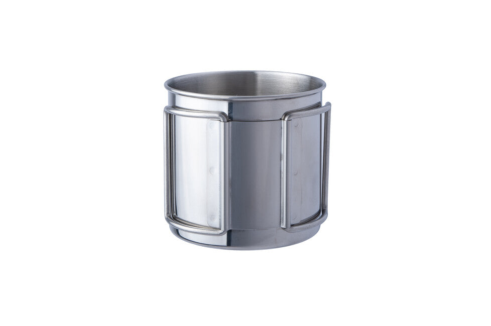 BasicNature Space Safer Mini кухок з нержавіючої сталі зі складною ручкою 0,35 л