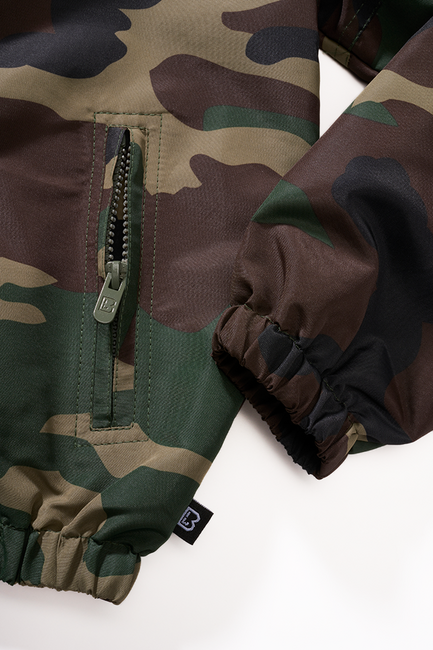 Brandit Summer Frontzip Windbreaker куртка дитяча, вудленд