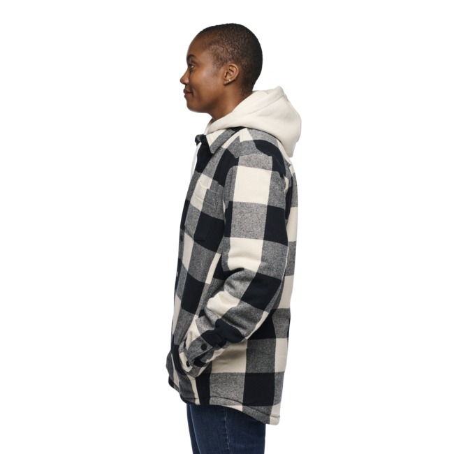Black Diamond Project Lined Flannel фланелева сорочка жіноча, чорно-кремовий клітинка