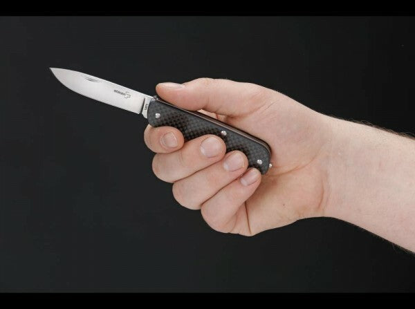 BÖKER® Tech Tool Carbon 1 складаний ніж 7,1 см, чорний, G10, вуглецеве волокно