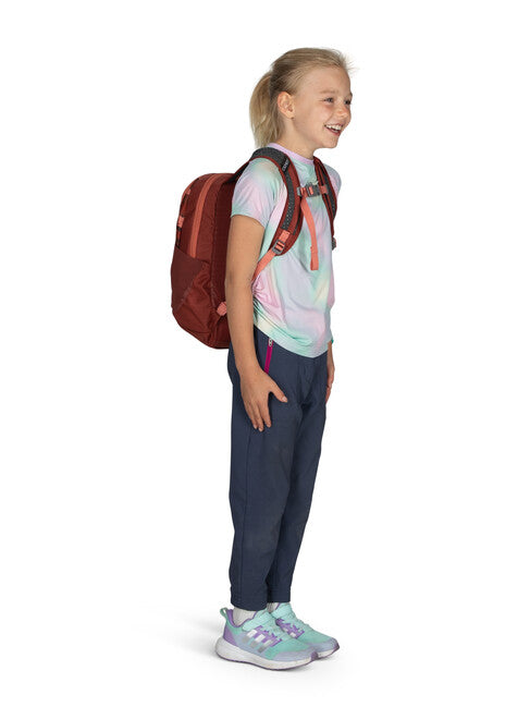 OSPREY рюкзак Daylite JR дитячий, brush strokes print/червоний каньйон