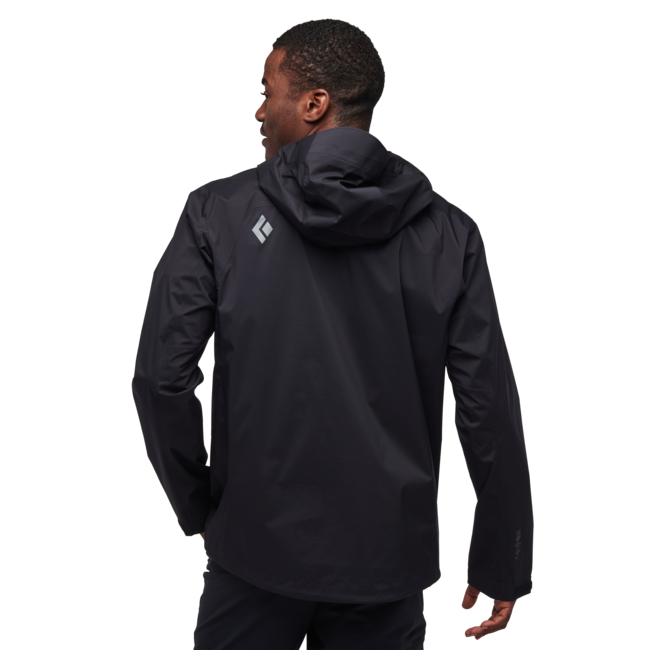 Black Diamond Stormline Stretch Anorak непромокаюча куртка чоловіча, чорна